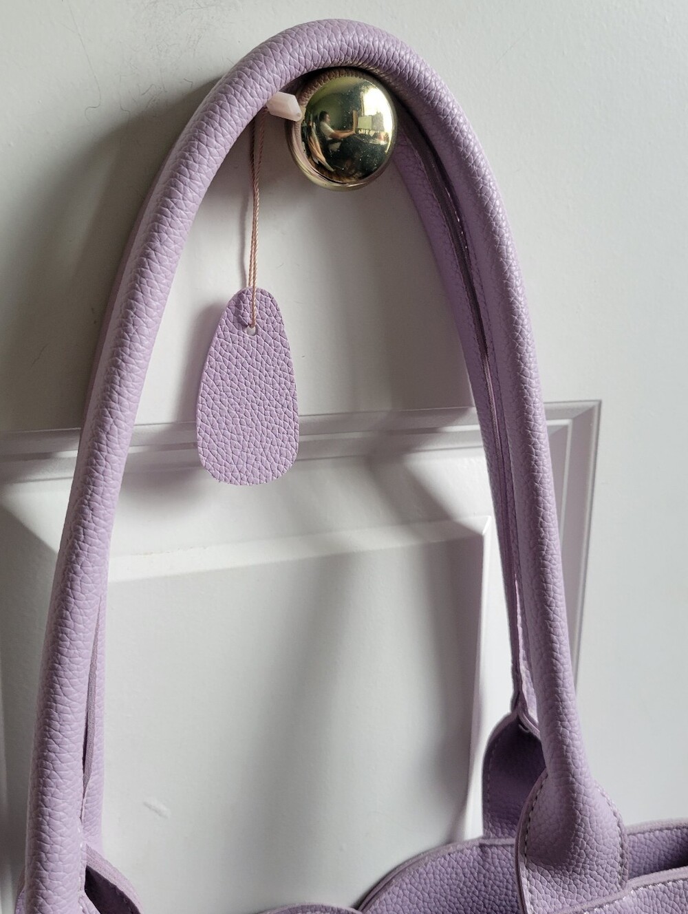 Mellow World Vegan Leather Tote Bag Lavender - Picture 3 of 13